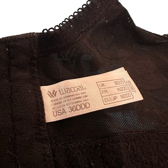 WACOAL 36DDD Awareness 85567 Full Coverage Seamless Black Underwire Support - Picture 5 of 10